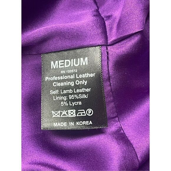 Thomas Wylde Lamb Leather Dress Size M - Picture 9 of 11